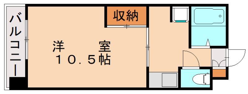 第3サンピア(1K/3階)の間取り写真