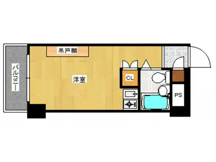 プチメゾン薬院III(ワンルーム/3階)の間取り写真