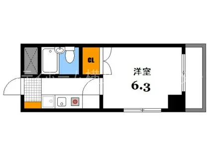 センテニアル横川(1K/5階)の間取り写真