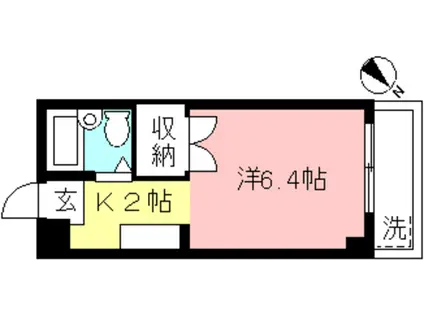 コートニュータウン(1K/4階)の間取り写真