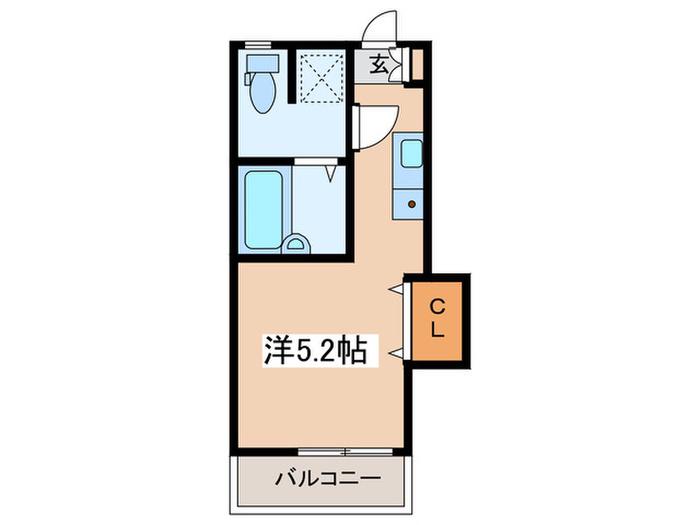 第11セントラルコーポ横須賀(ワンルーム/1階)の間取り写真