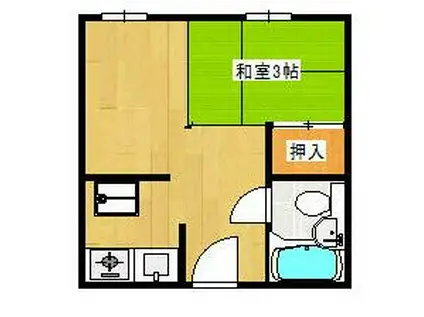 磨屋町ビル(1K/5階)の間取り写真