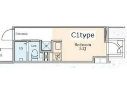 PROTO大井町I(ワンルーム/B1階)の間取り写真