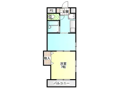 ABCビルみしま(1DK/3階)の間取り写真