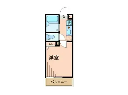 バーミープレイス武蔵小山(1K/2階)の間取り写真