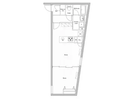 エディット文京千石2(1LDK/2階)の間取り写真
