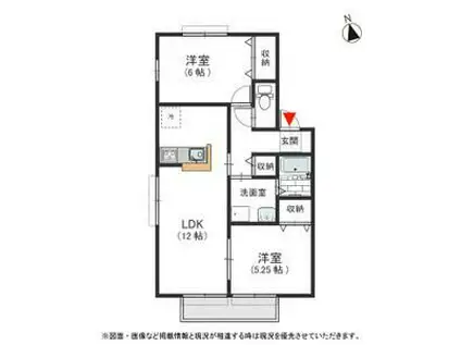 エスペランス西神戸 B棟(2LDK/1階)の間取り写真