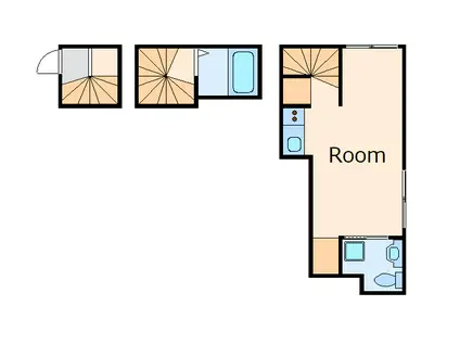 BIG APPLE 新宿ウエスト(ワンルーム/3階)の間取り写真