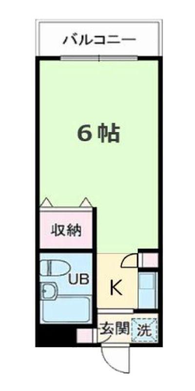 クリオ横須賀壱番館(ワンルーム/2階)の間取り写真