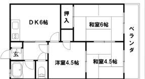 ケイアンドエスマンション白川台(3DK/2階)の間取り写真