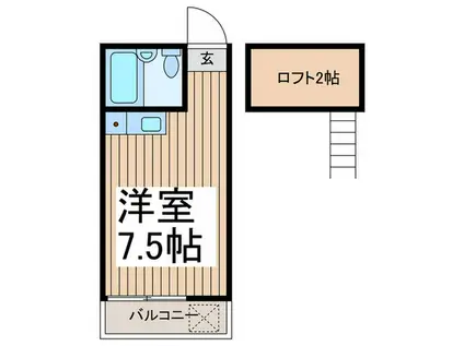 ソフィア和光(ワンルーム/1階)の間取り写真