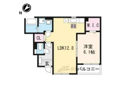 コータ・コート G(1LDK/1階)の間取り写真