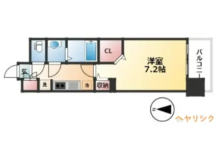 パルティール黒川アネックス(1K/5階)の間取り写真