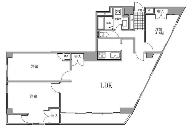 アルトT(3LDK/3階)の間取り写真