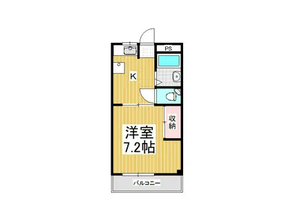 コーポ美鈴(1K/1階)の間取り写真