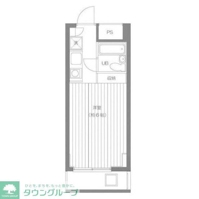 エスケイケイビル(ワンルーム/1階)の間取り写真