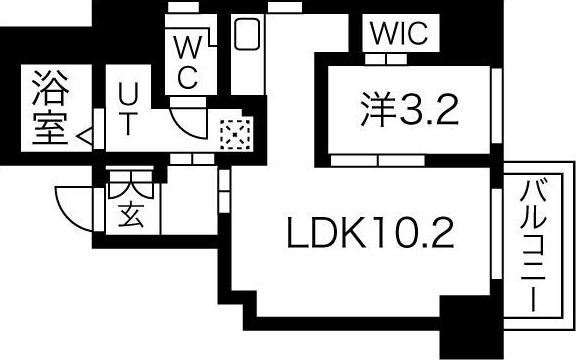 レガーロ札幌ステーション(1LDK/3階)の間取り写真