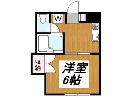 サンブリッヂコーポ(1K/1階)の間取り写真