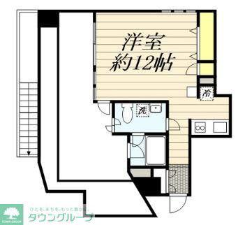 HF目黒レジデンス(ワンルーム/2階)の間取り写真