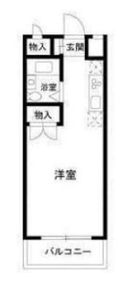 ファーストピア(ワンルーム/2階)の間取り写真