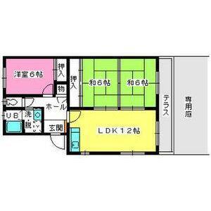 フレグランス20(3LDK/1階)の間取り写真