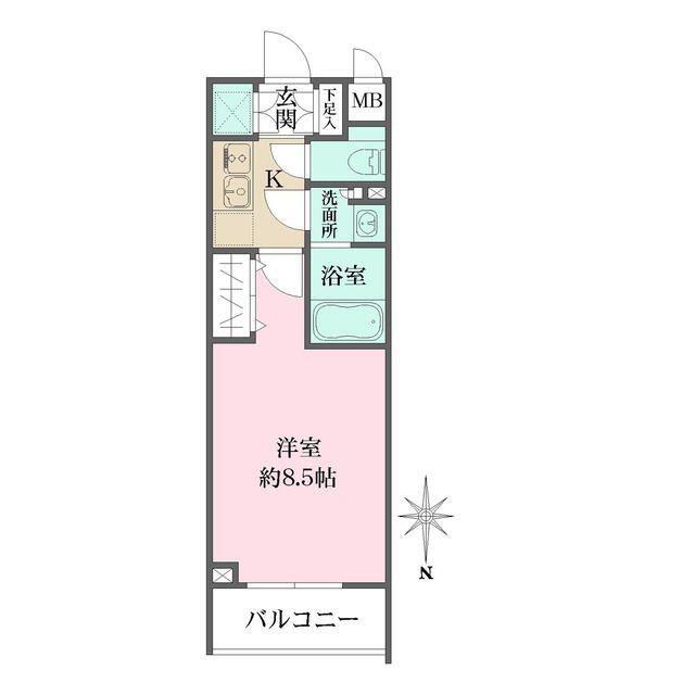 ソフィア哲学堂(1K/3階)の間取り写真