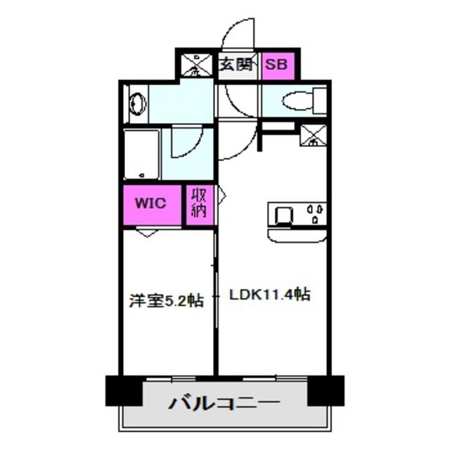 ソレイユ ルヴァン(1K/3階)の間取り写真