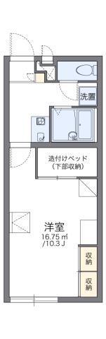 レオパレスチェリ(1K/2階)の間取り写真