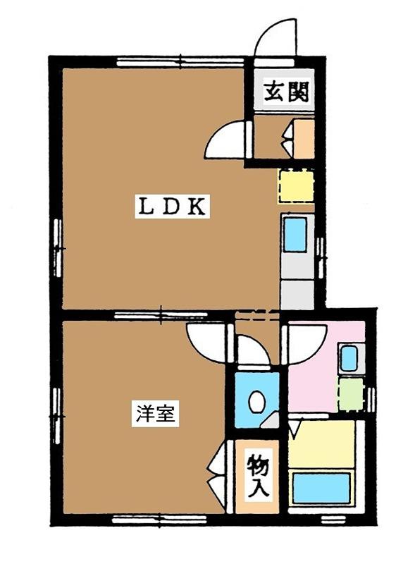 FIRST PLACE(1LDK/1階)の間取り写真