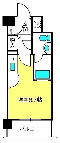 サンセール与野本町(ワンルーム/1階)の間取り写真