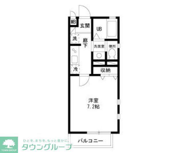 ブレジオ祥(1K/3階)の間取り写真