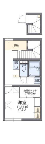 レオパレスKISAKU(1K/2階)の間取り写真