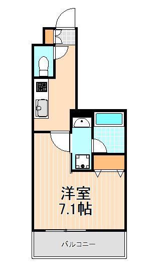 メインステージ元浅草III(1K/7階)の間取り写真
