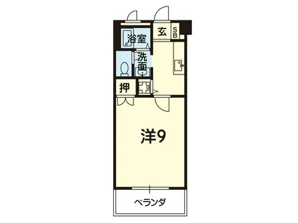 エクセレント池田(1K/4階)の間取り写真