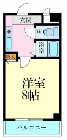 アークYS(1K/5階)の間取り写真