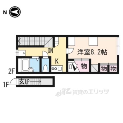 レオパレスTUKASA(1K/2階)の間取り写真