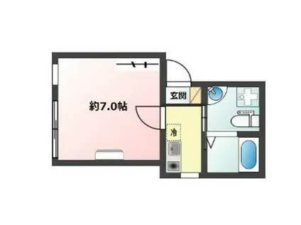 BRICKS四谷 ブリックス四谷(1K/4階)の間取り写真