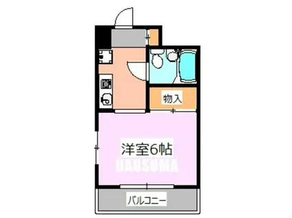 マンション米田(1K/2階)の間取り写真