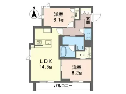 イル ソーレ(2LDK/1階)の間取り写真