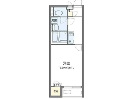 クレイノコヅチVII(1K/1階)の間取り写真