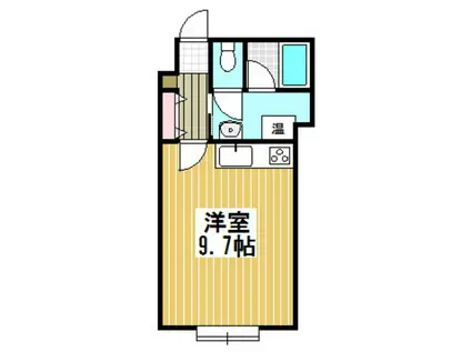 オリゾンテ(ワンルーム/1階)の間取り写真