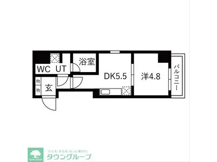 TRADIS大塚(1DK/2階)の間取り写真