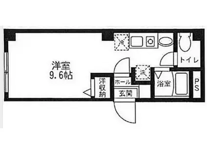 テナパレス(ワンルーム/1階)の間取り写真