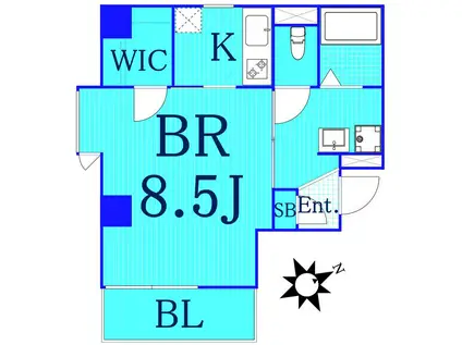 レトゥール(1K/3階)の間取り写真