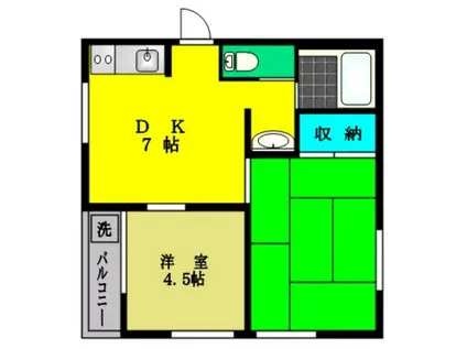 パークハウス翠耕園(2DK/3階)の間取り写真