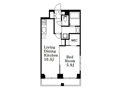 GRANDUO NISHIOGIKUBO(1LDK/7階)の間取り写真