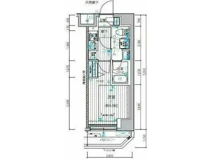 メインステージ立川IV(1K/7階)の間取り写真