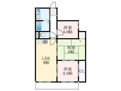 マーベラス泉ヶ丘II(3LDK/2階)の間取り写真