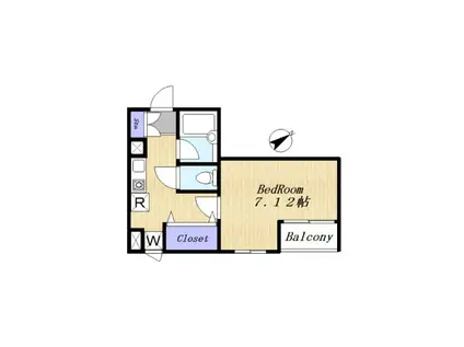 PALAZZO DI SAGAMIHARA(1K/3階)の間取り写真