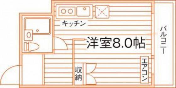 スターパレス津島(ワンルーム/1階)の間取り写真